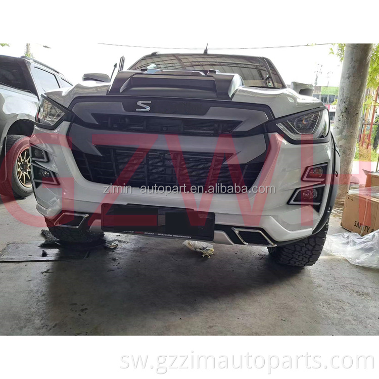 car accessories abs plastic front bumper guard for Dmax 2021